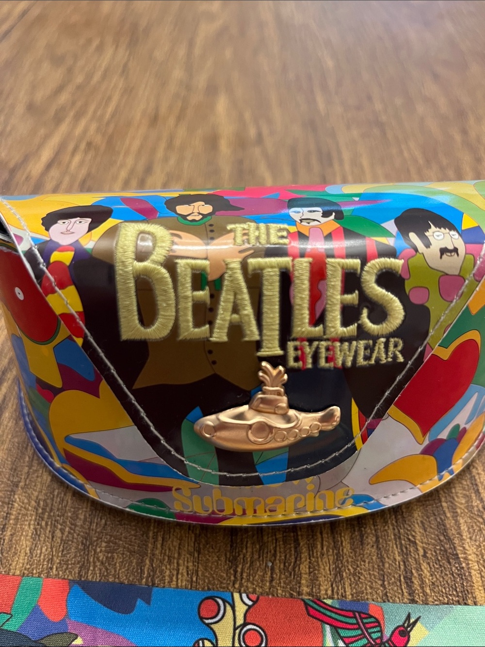 The Beatles Multicolor Yellow Submarine Eyewear Case & Cloth never used! - Picture 2 of 7